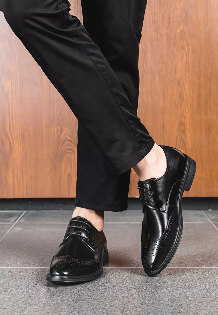 Leather Brogue Wedding Shoes MK81200-1