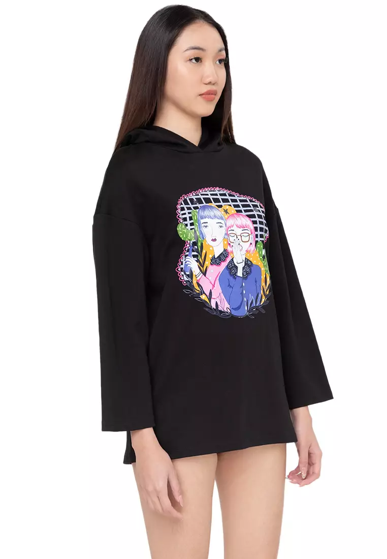 Zalora Studios ZALORA Studios x Teeteeheehee Hoodie 2024 Buy