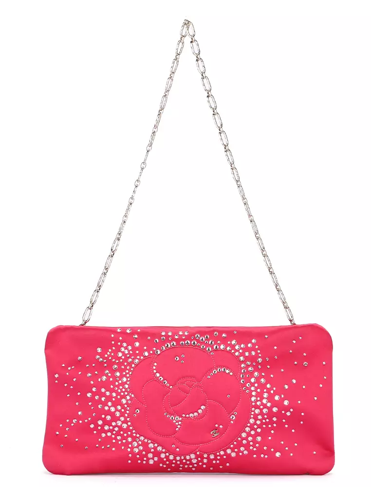 Chanel pink clutch bag online
