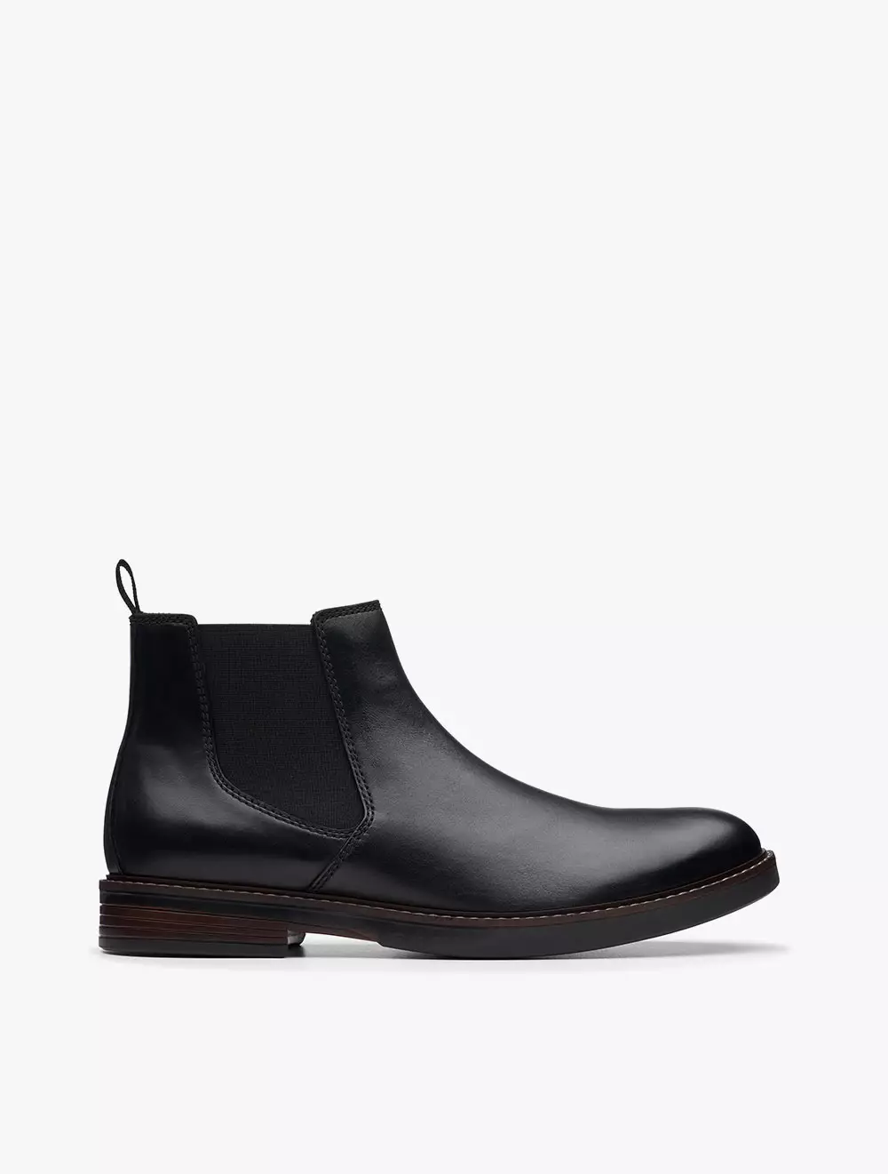 Clarks Paulson Up Black Leather - Black
