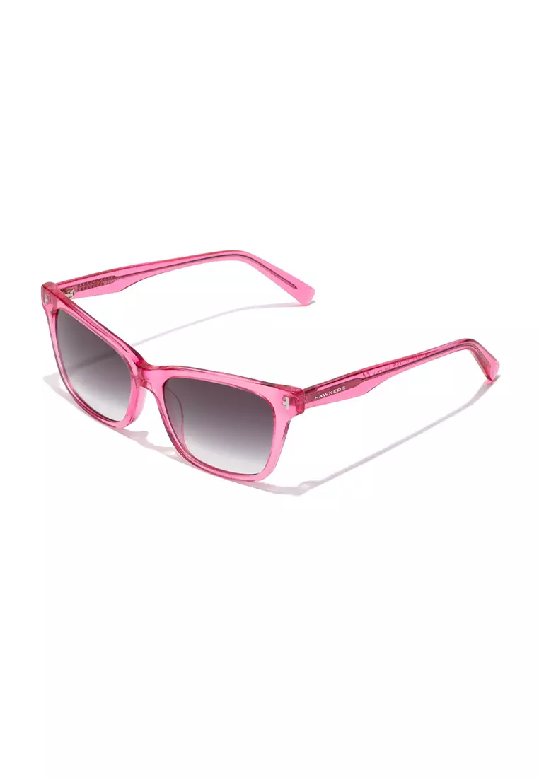 HAWKERS Pink Gradient Iron MAZE Sunglasses for Men and Women, Unisex. UV400 Protection. Official Product designed in Spain