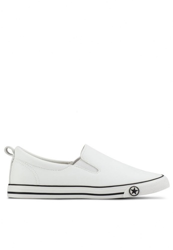 Twenty Eight Shoes white Basic Slip-Ons With Star 16396 97431SH1C4A941GS_1