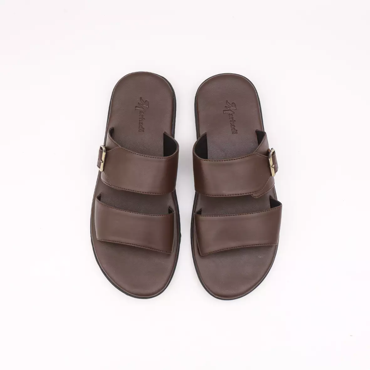 Marhadi Sendal Pria Sandal Kulit Cowok - Laboan Double Band