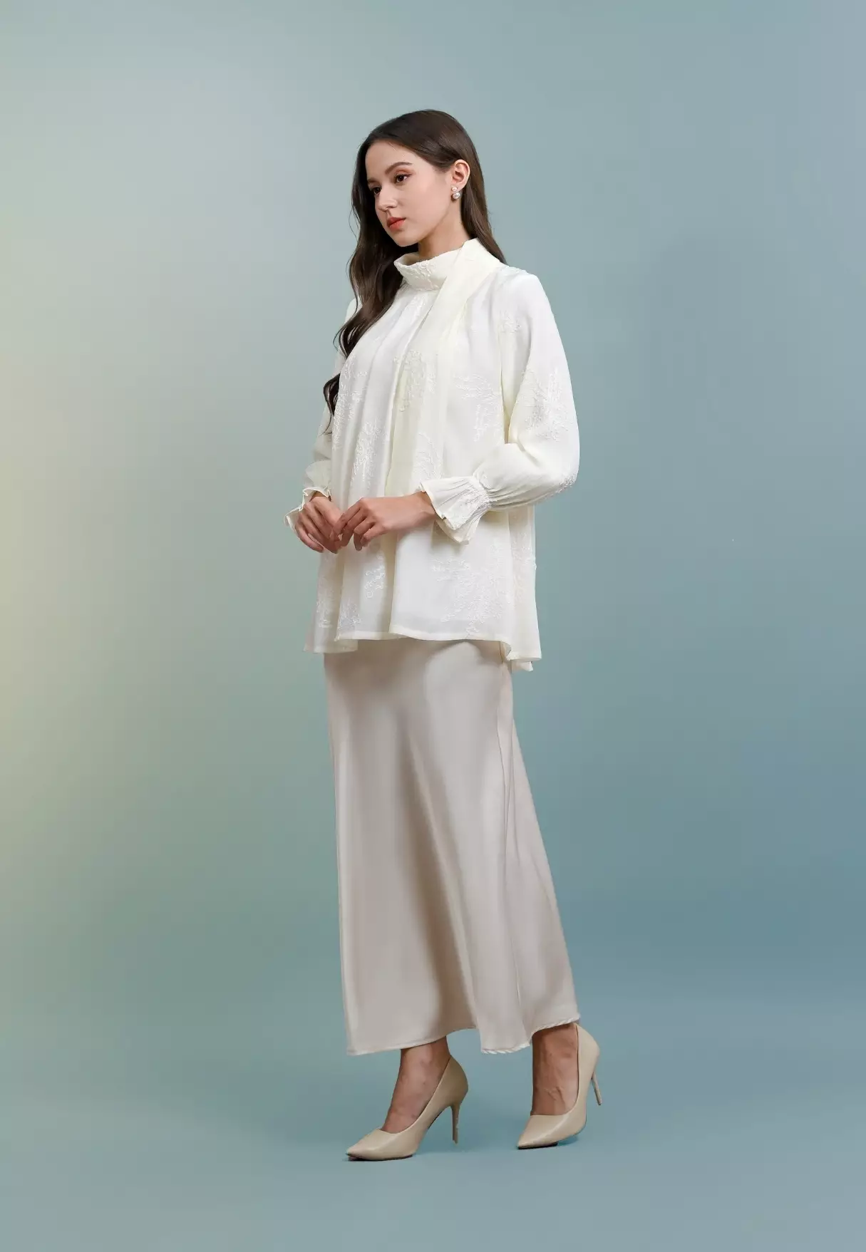 Aurine Blouse - Pearl