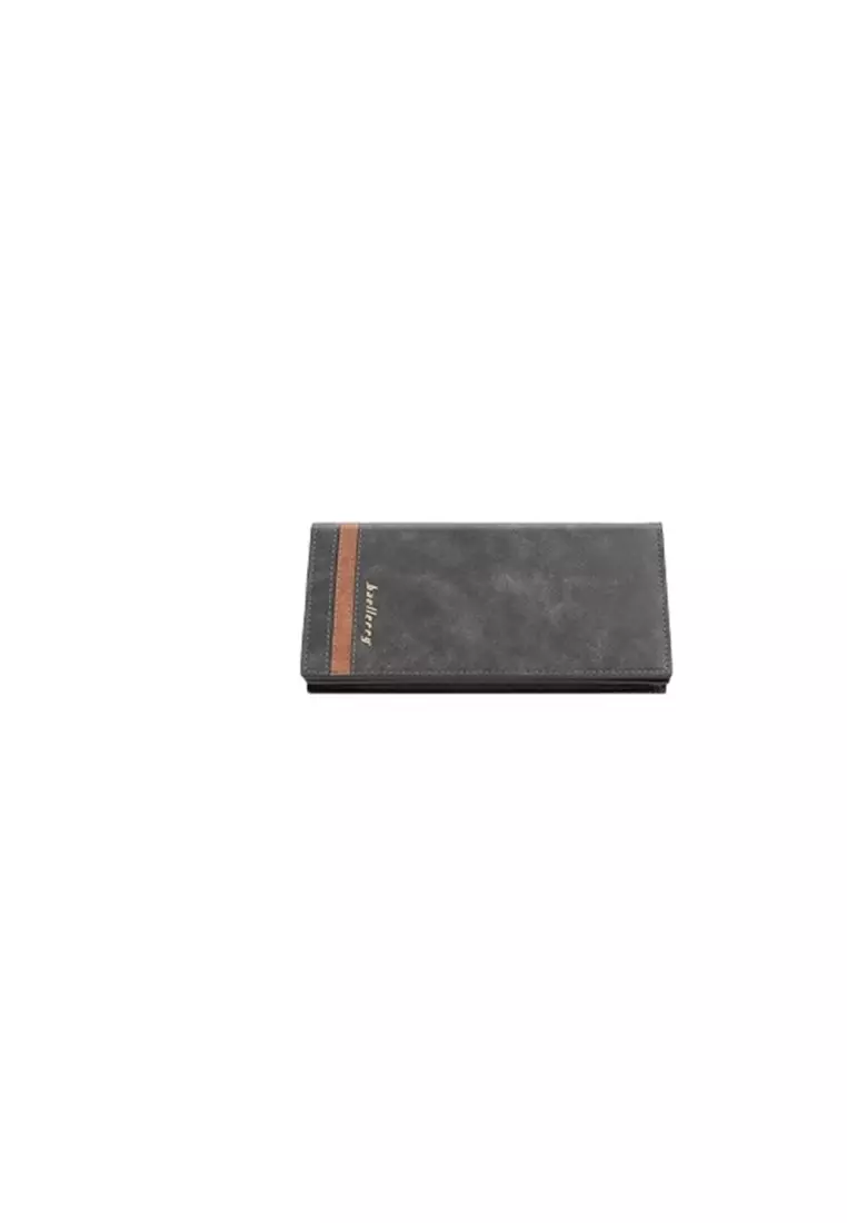 Dompet Pria Panjang RFID Protect Bahan Kulit PU Leather Premium ORIGINAL - Black