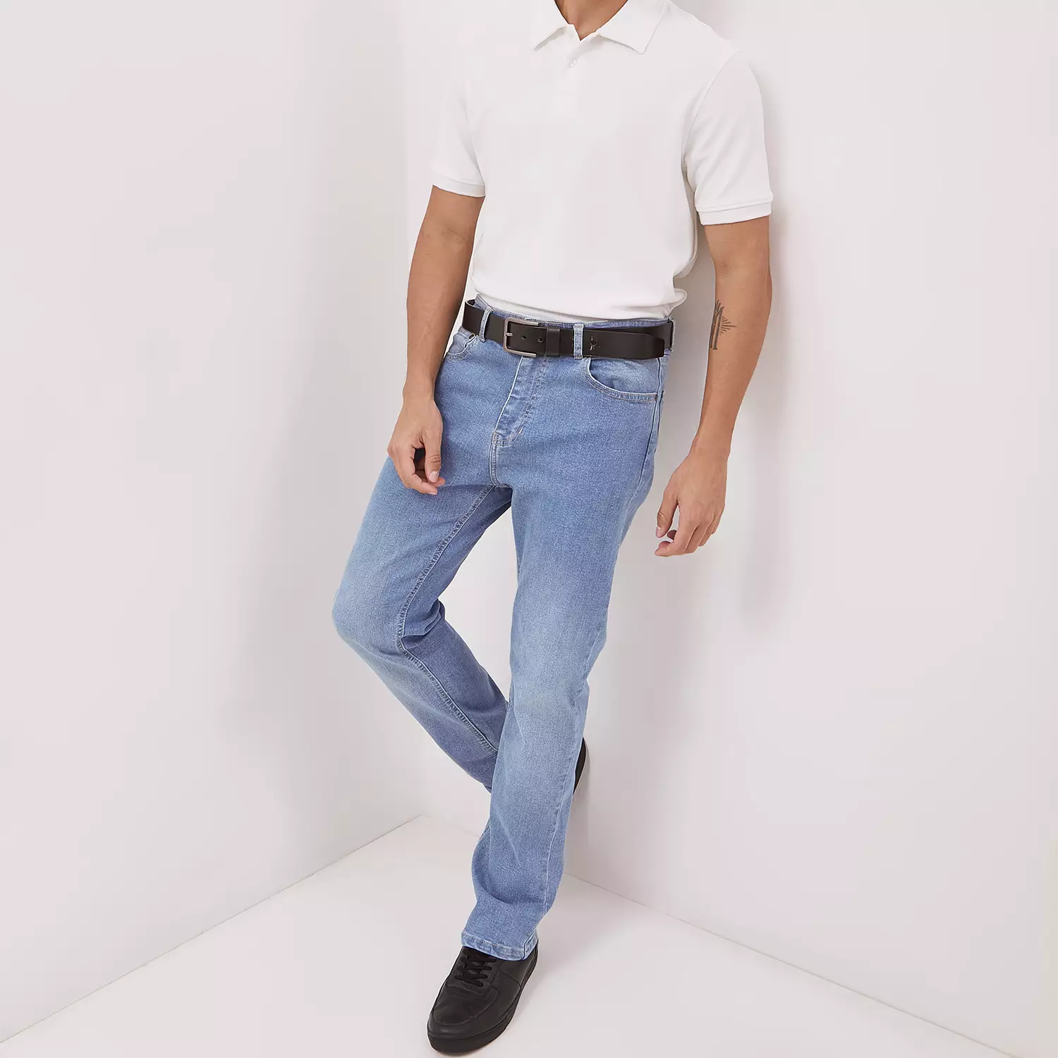 DUST Celana Straight Jeans Baril Light Blue (DM.3107)