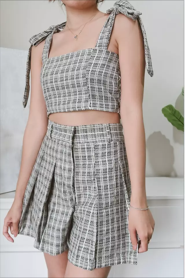 ミストレアスNep Tweed Compact Bustier ブルーグレー