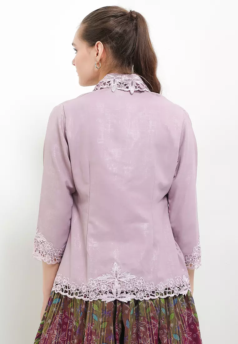 Embroidery Kebaya 7/8-Sleeve>Pepaya Leaves