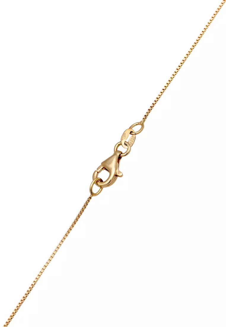 Necklace Heart Zirconia Gold Plated