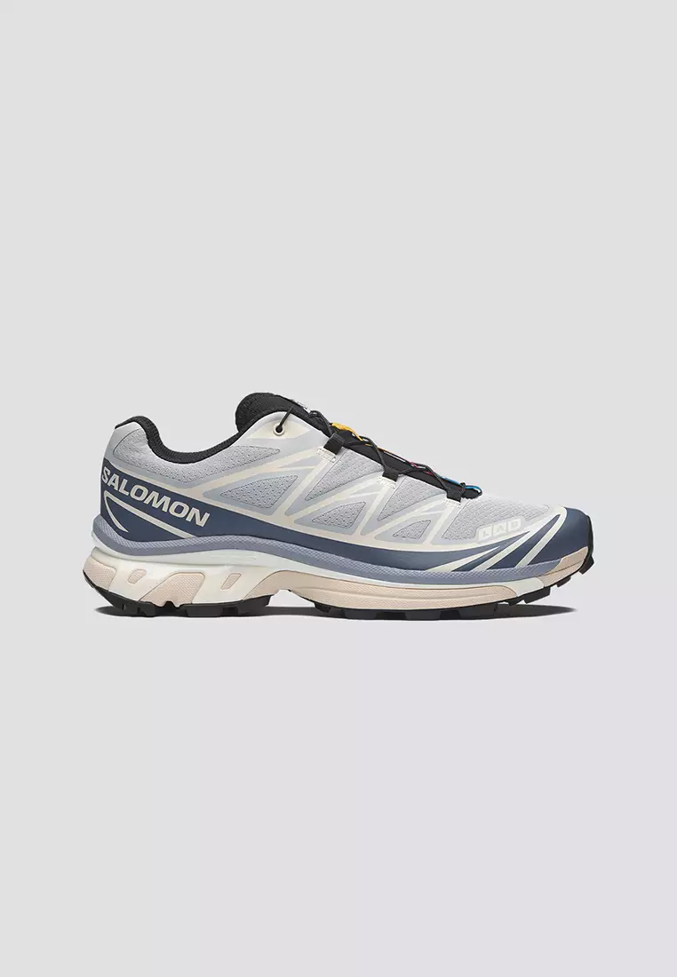 Salomon XT-6 Unisex Sportstyle Shoes in Pearl Blue/Grisaille/Vanilla Ice