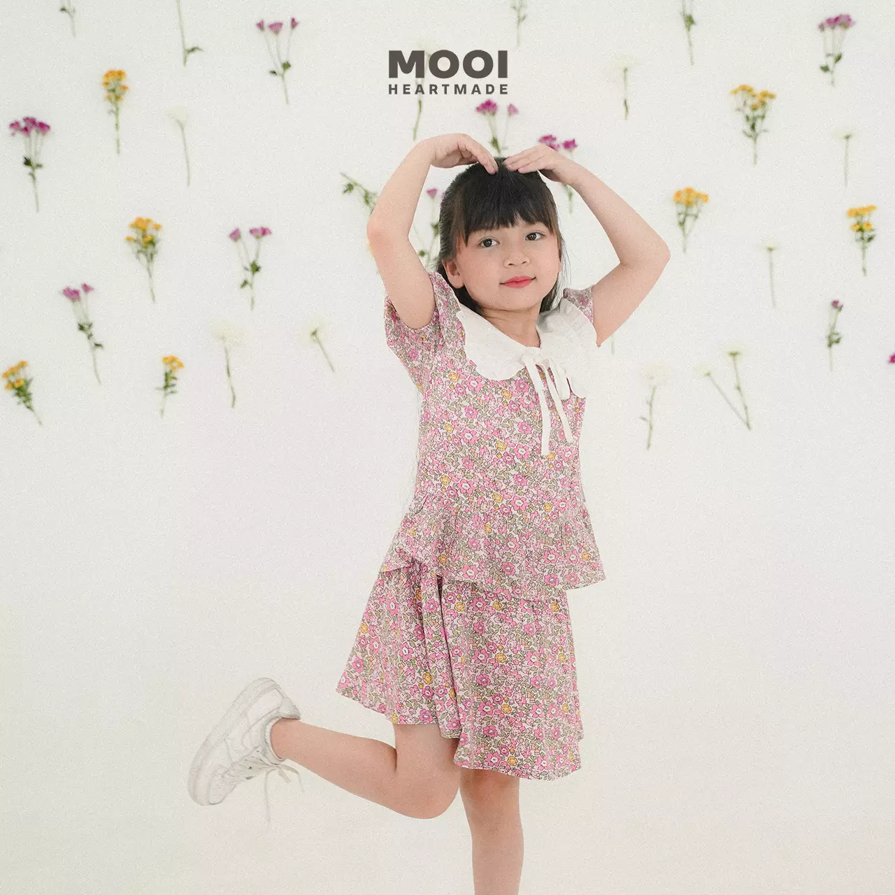 Mooi Rok Anak Perempuan Vinka Skirt - Lemon Pink