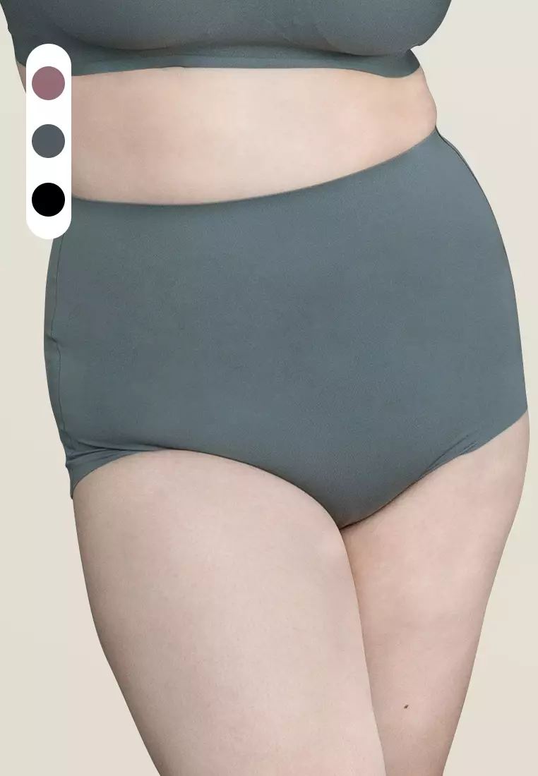 Next to Skin Ladies Women Seamless Heatpress Comfort Silk Soft High Rise Shaper Panty Clara-02 - 3in1 (Assorted)