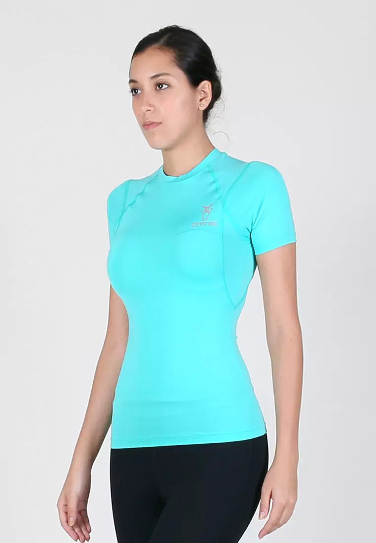 Women Maxforce Agile Compression Short Sleeve Top (Mint)