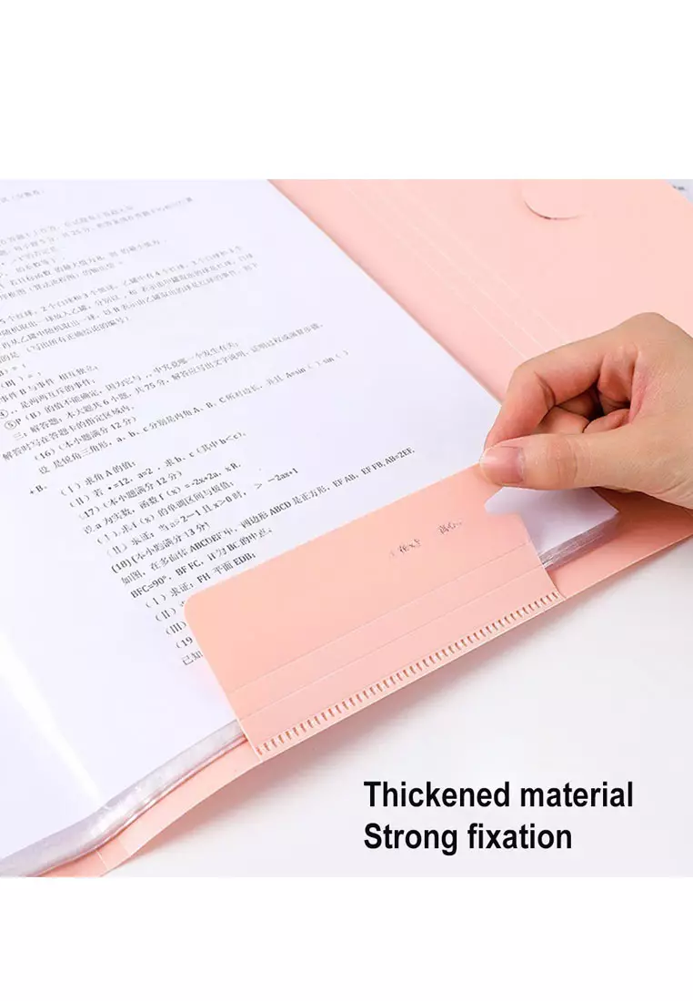 A3 Document Organizer 23×32.5cm 20 Pages - Pink
