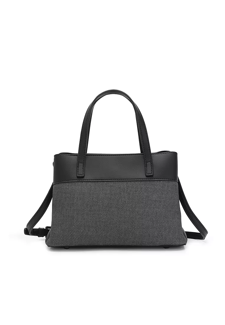 Women's Top Handle Bag / Sling Bag / Crossbody Bag / Shoulder Bag (Tas Tangan Wanita / Tas Selempang Wanita / Tas Bahu Wanita) - Hitam