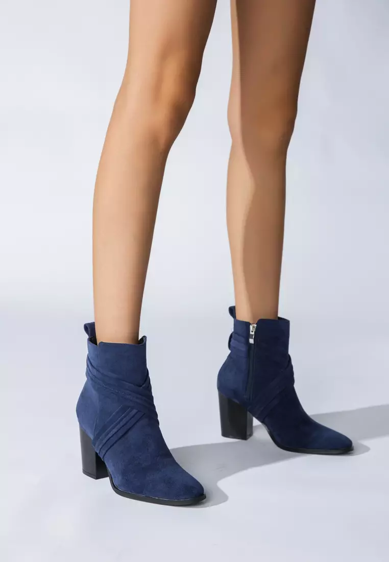 8CM Suede Fabric Ankle Boots WTY4051-27