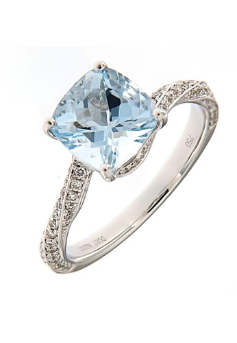 AUDREY'S 藍色 Audrey's Vellisa Aquamarine Diamond Ring 9C4B3AC89DBF61GS_1