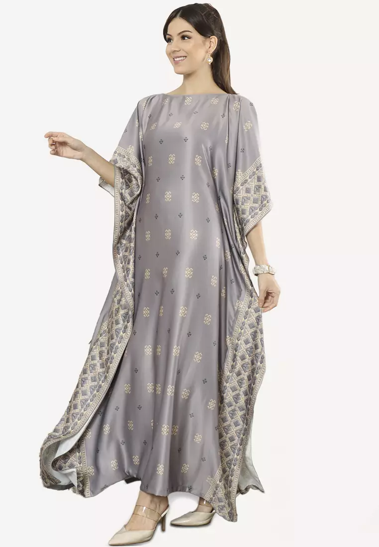 Kanzi Exclusive Short Sleeve Songket Kaftan