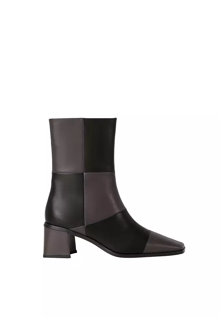 Discount on Beracamy  shoes - SKU: Beracamy Tegula Diagonal Ankle Boot - Noir / Cacao