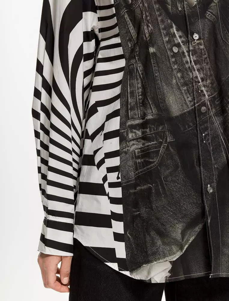 JNBY Women's Printed Loose Long-Sleeve Shirt