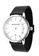 EGLANTINE black and white and silver EGLANTINE® Paname 40mm Unisex Silver Alloy case Quartz Watch, white dial on IP Black Steel Milanese Bracelet C72D8AC30FB9CAGS_2