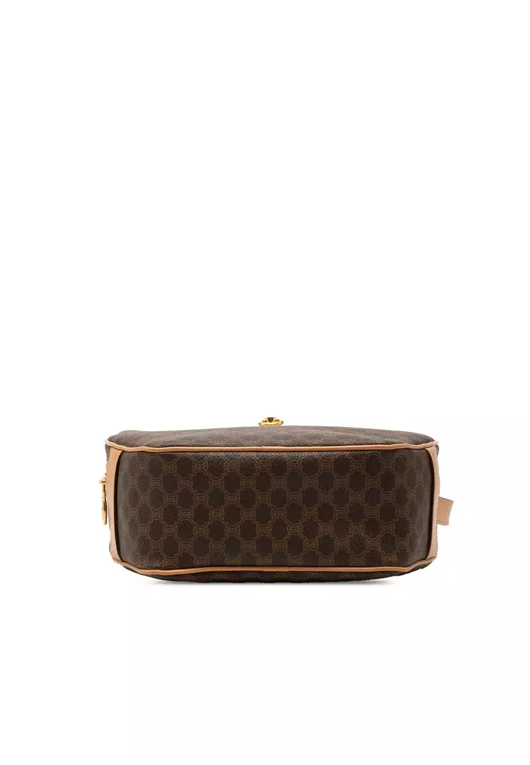 Pre-Loved Celine Macadam Coated Canvas Crossbody