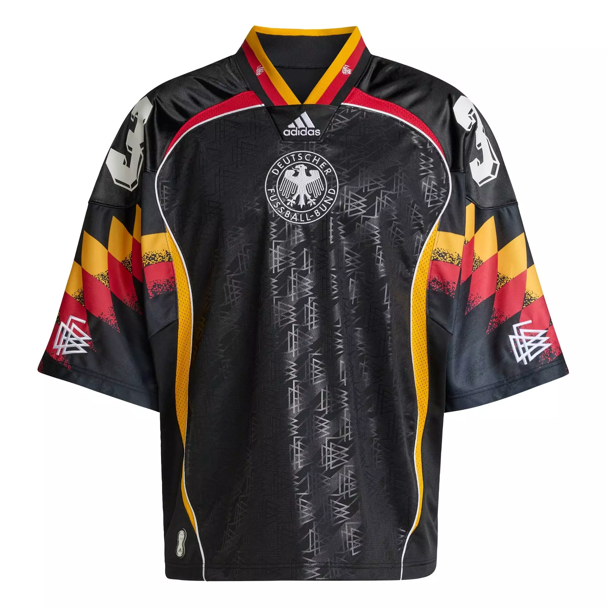Lifestyle & Football Bringback Remixed Germany Jersey Men Black KD5980