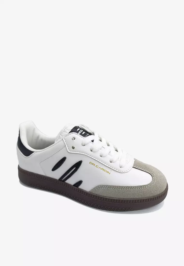 Dr Cardin The Origin: Heritage Collection Kids Laced-Up Sneaker K-RJ-100 | Denim/Faux Suede/Leather