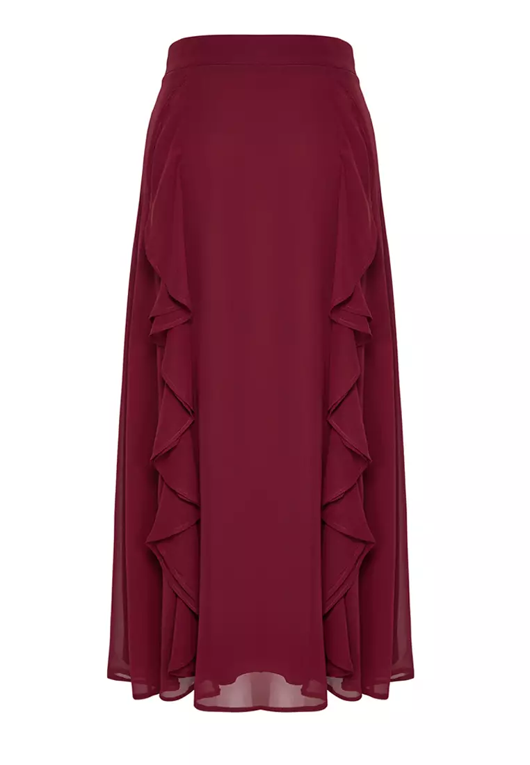 MODEST Ruffle Detailed Maxi Skirt