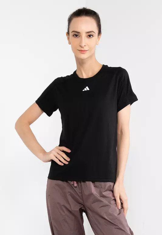 aeroready train essentials minimal branding crewneck t-shirt