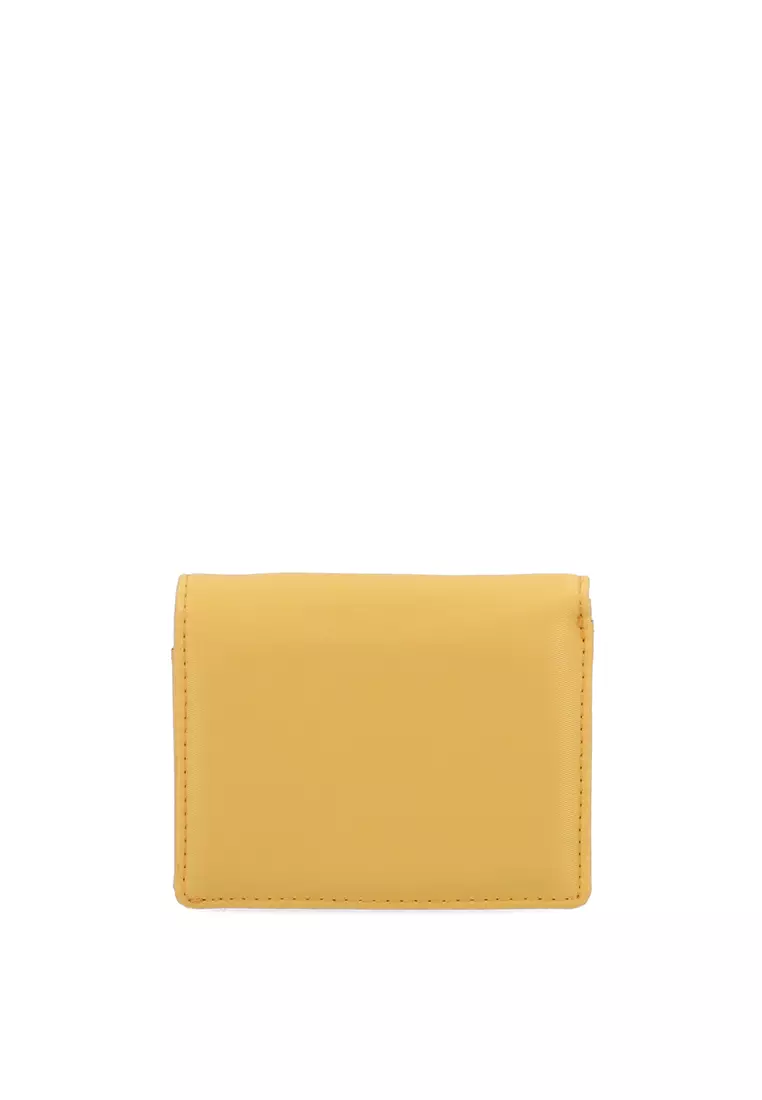 Cuddly Nylon Short Wallet - Dark Yellow