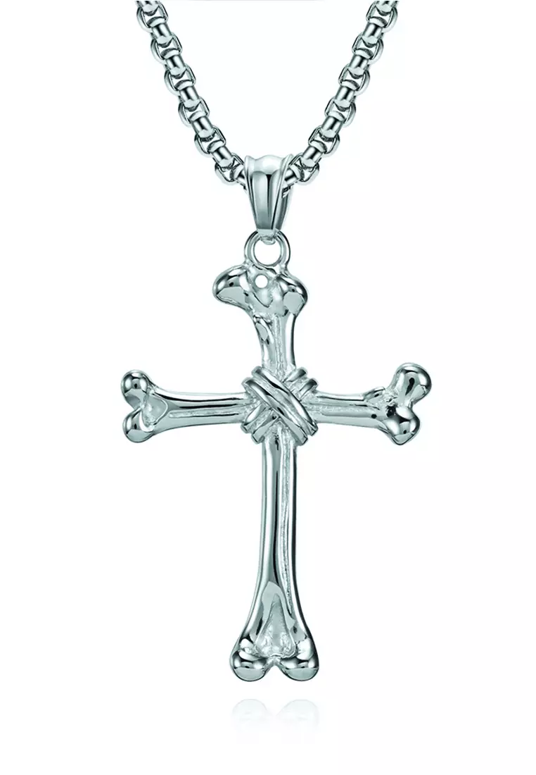 Buy silver clearance cross necklace