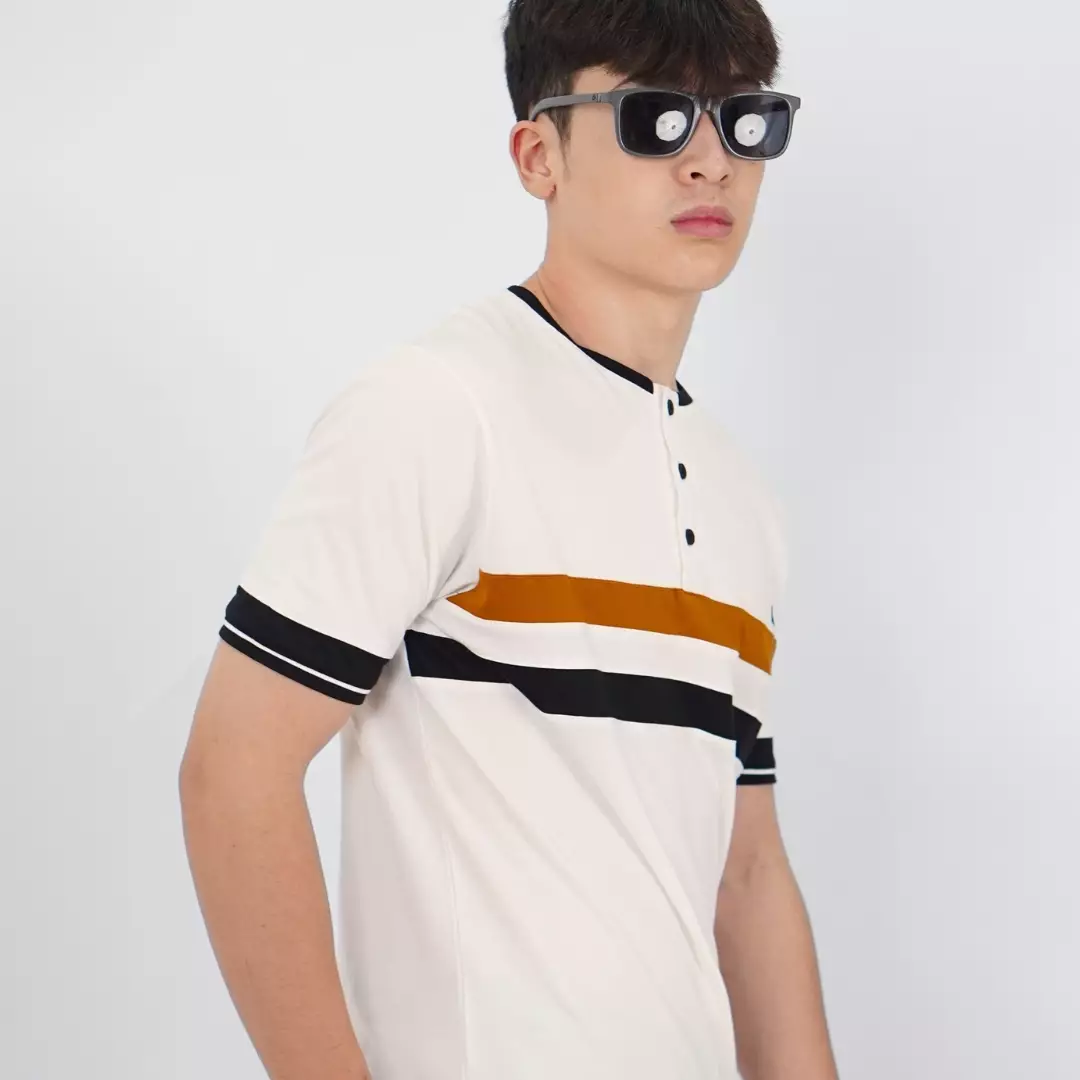 Ryusei Tshirt Takatsuki Button CMB White