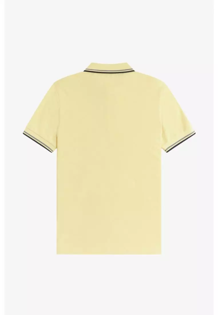 Fred Perry M3600 Twin Tipped Fred Perry Shirt (Champion's Gold / Stockport Blue / Navy)