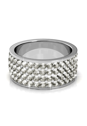Her Jewellery silver ON SALES - Her Jewellery Roller Ring (White) with Premium Grade Crystals from Austria HE581AC0RAJZMY_1