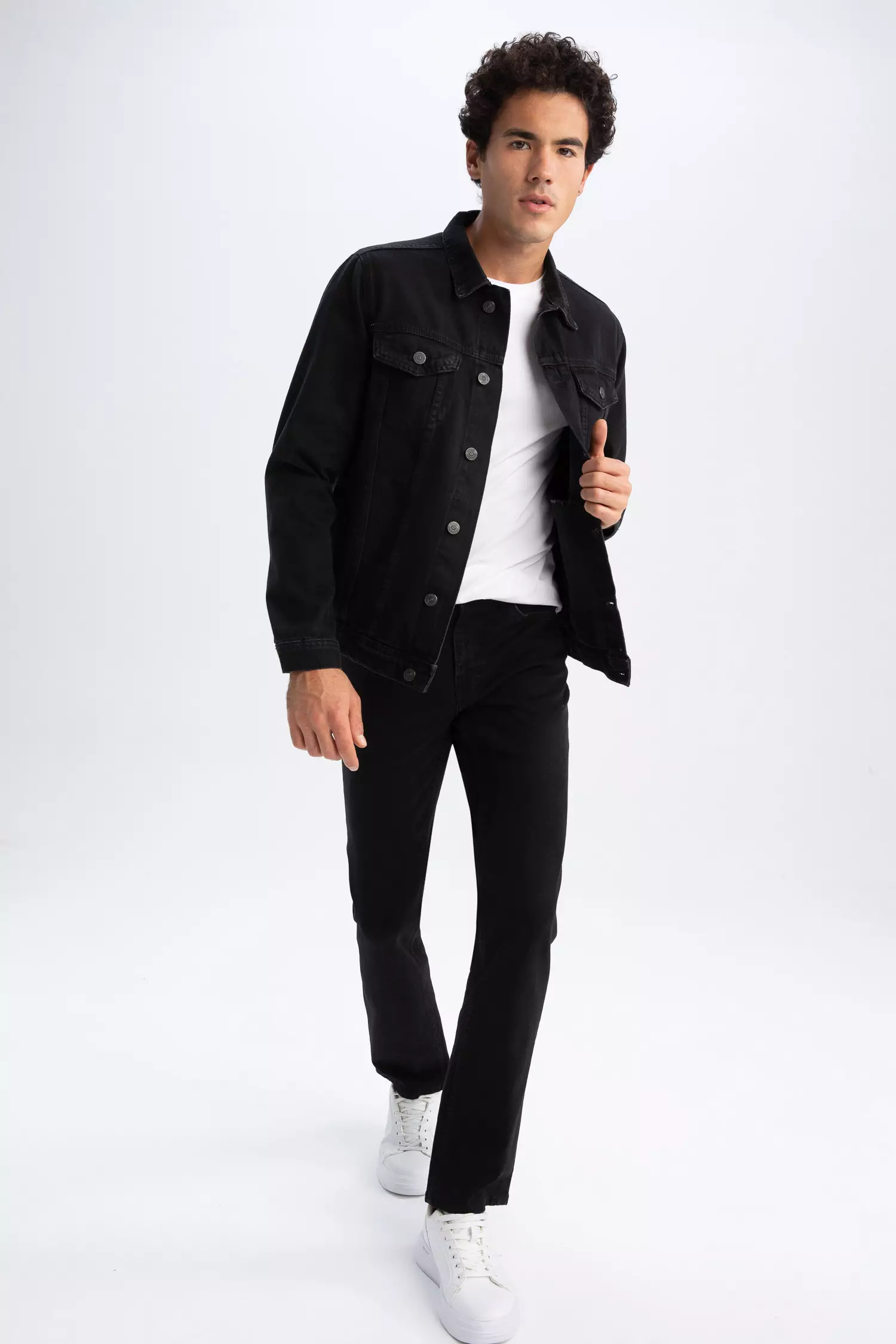 Black denim hot sale blazer