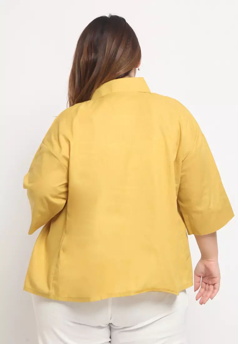 Plus Size Shirt Ye-Ri Mustard