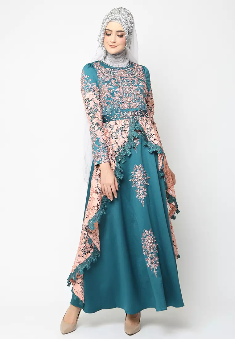Bibiq Gamis Brokat Satin
