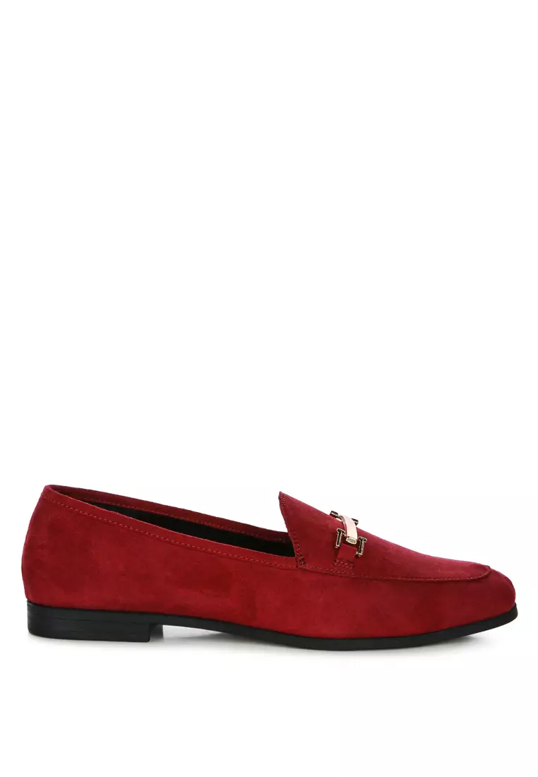 Discount on London Rag  shoes - SKU: Burgundy Semi Casual Bit Loafer