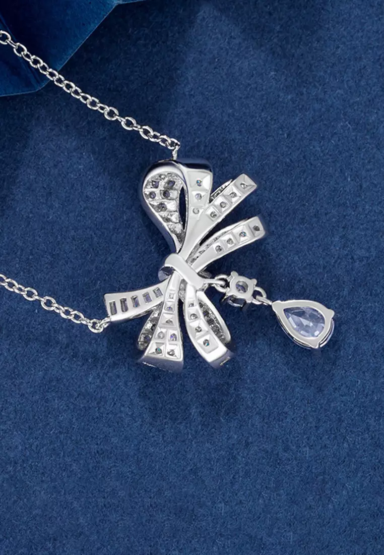 Kalung Wanita Original Elegant Necklace Perhiasan Cewek Wedding Tunangan Gift Sertifikat GRA Kotak Indah COD