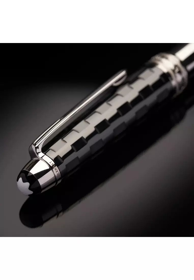 Montblanc Meisterstuck Solitaire Ceramics Black Prisma Ballpoint Pen 103109
