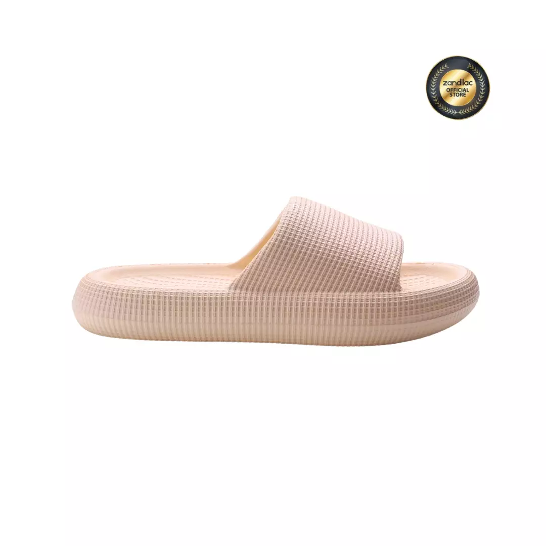 ZANDILAC - SANDAL WANITA DEWASA CH220566WD empuk full karet KUNING LEMON