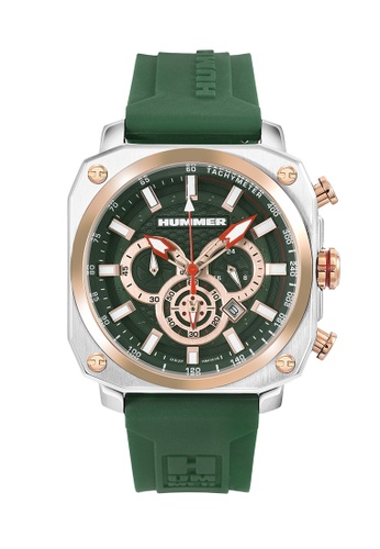 Hummer green and silver Hummer Men Chronograph HM1018-1692C 5F37AAC0737FEDGS_1