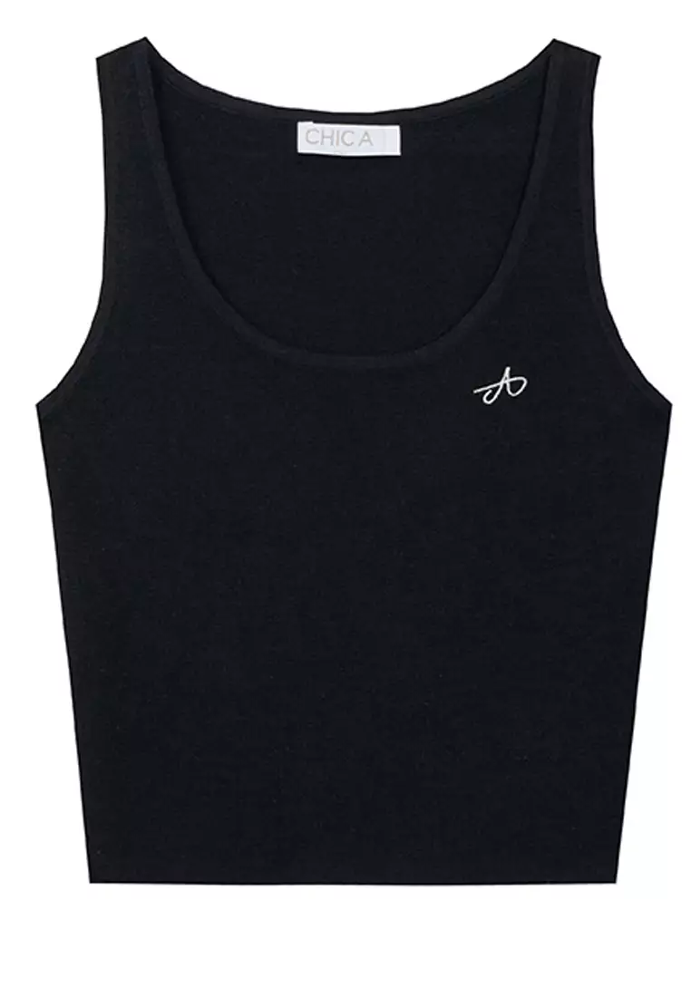 Embroidered Logo Tank Top