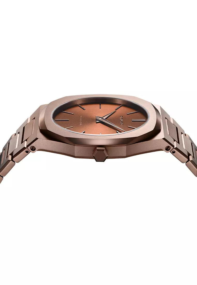 Chocolate Ultra Thin Bracelet Watch, 40 mm