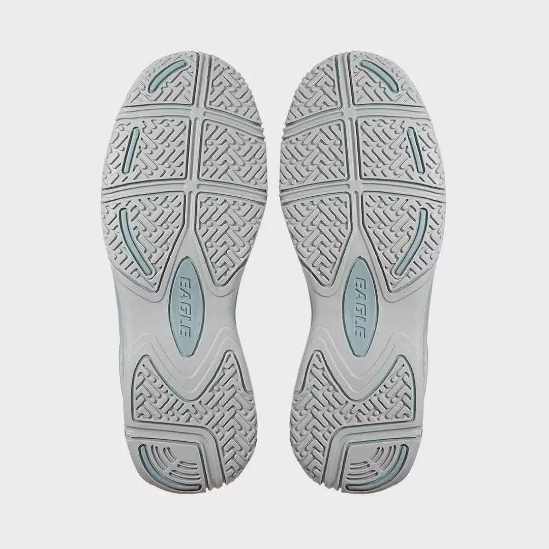 Eagle Sepatu Badminton Vibra - ABU-ABU/ABU TUA