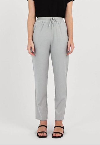 FORCAST grey FORCAST Monica Drawstring Trousers 96253AA08BC13BGS_1
