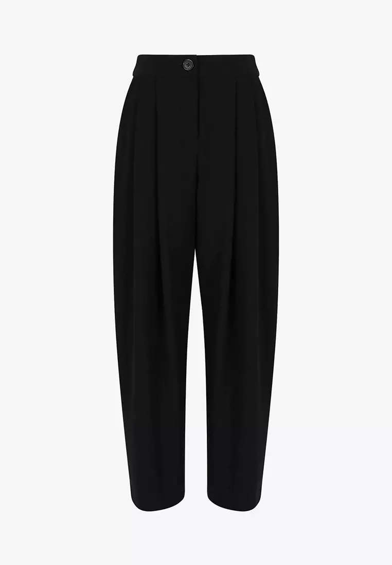 Buy Armani Exchange Basics By Armani Recycled Fabric High Waisted Pants  Black 2024 Online