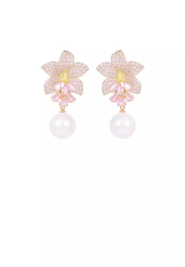 Cartier orchid earrings hot sale