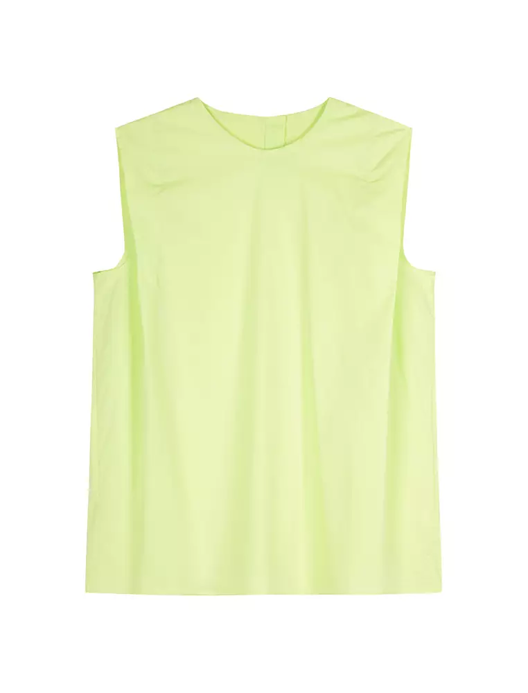 Loose Fit Round Neck Sleeveless Top